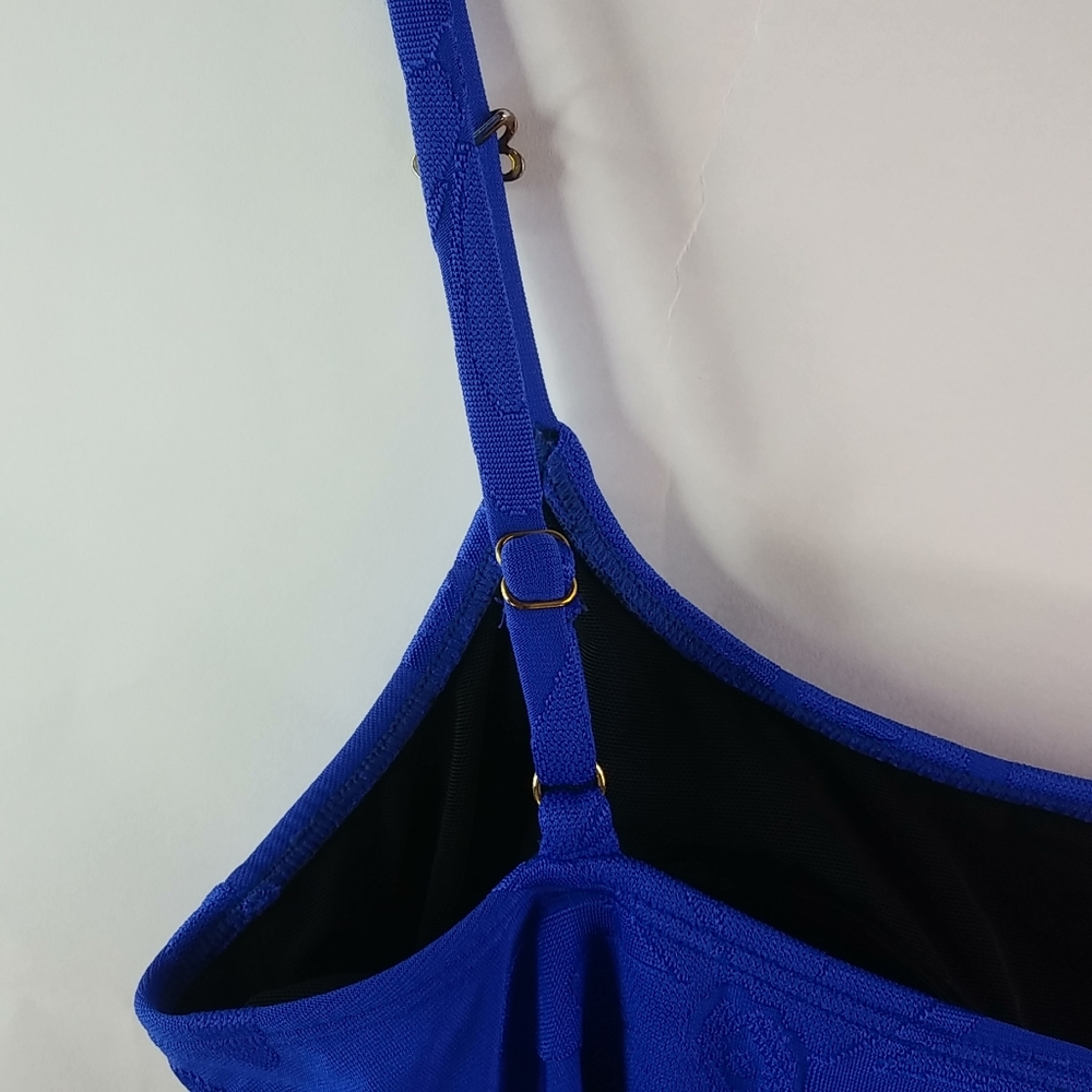 Longitude 10 Tankini Swim Top in Lapis Blue - Picture 4 of 7
